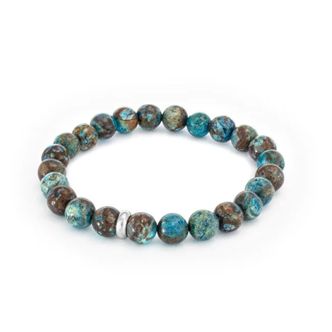 Agato Bracciale perline diaspro MINK129/20 — Bracciale – Unisex