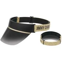 Jimmy Choo Donna Jimmy Choo CALIX 2M2/9O Occhiali da sole  Nero/Oro Grigio Visiera Normale Sfumato
