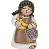 Donna con frutta Presepe classico variante bianca