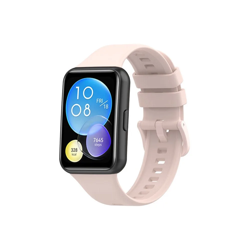 4wrist Cinturino silicone Huawei Watch FIT 2 Active rosa — Cinturino smartwatch