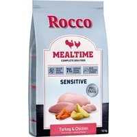 Rocco Mealtime Sensitive - ricco di Tacchino e Pollo freschi Crocchette cane - 12 kg