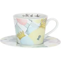 Tazza colazione con piattino in porcellana Incanto di Pasqua