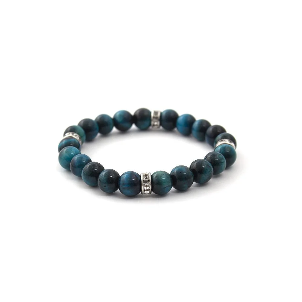 Agato Bracciale Tiger Eye MINK122/17 17 cm — Bracciale – Unisex