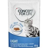 Concept for Life 48 x 85 g Alimento umido per gatti - Light in gelatina – Bambino