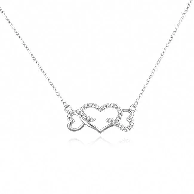 Agato Collana argento con cuori AGS1569/47 — Collana – Donna