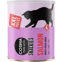 Multipack Risparmio! 3 x Cosma Snackies XXL Maxi Tube Snack per gatti - 3 x 150 g Salmone – Bianco