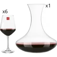 Set 6 calici e decanter Universum – Rosso