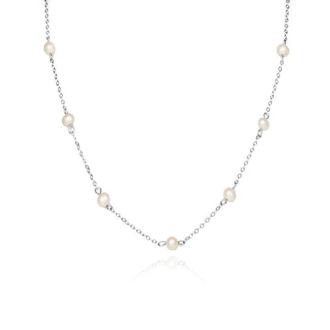 Agato Collana argento con perle AGS1584/47P — Collana – Donna