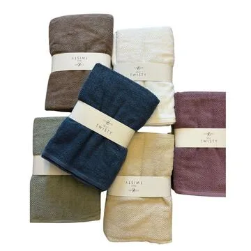 TELO DOCCIA IN SPUGNA ZAMBAITI TWISTY 100X150 – Bianco