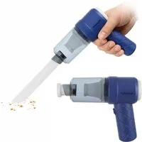 Mini aspiratore 2 in 1 senza fili blu