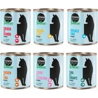 Cosma Nature Pacco misto umido per gatto - 6 x 280 g Adult: 2 gusti Tonno + 4 gusti Pollo