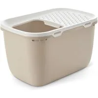 Toilette per gatti Savic Hop In Giant - moka / bianco