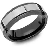 Anillo de tungsteno brillante, ionizado, robusto