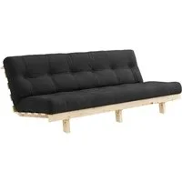 Canapé-lit Lean 130x190 Brut/734 Gris Foncé