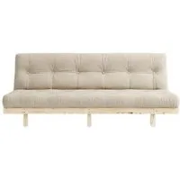 Canapé-lit Lean 130x190 Brut/747 Beige – S