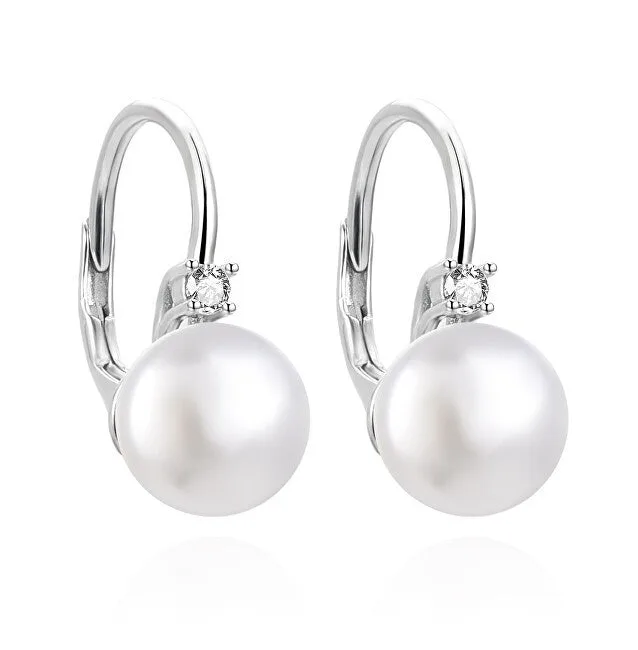 Agato Eleganti Orecchini in Argento con Perle AGUC3514P-W — Orecchini – Donna