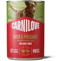 Carnilove Dog - Paté 12 x 400 g - Anatra & Fagiano – Nero
