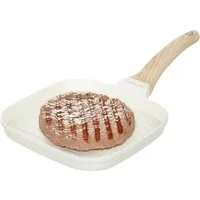 Bistecchiera grill 20x20 cm Mini Mania crema – Alluminio