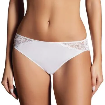 SLIP BRASILIANO MICROFIBRA E PIZZO LEPEL BELSENO SOIRÉE 483 – Bianco · Donna