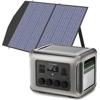 ALLPOWERS R2500 Estaci¨®n de Energ¨ªa Port¨¢til 2500W 2016Wh - R2500+1*(SP027 Panel Solar 100W)