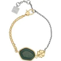 Bracciale con pietra ceramica e quadrifoglio – Donna