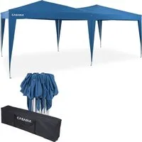 Paviljoen Blauw 3x6m UV-bescherming 50+ – 300x210x600cm