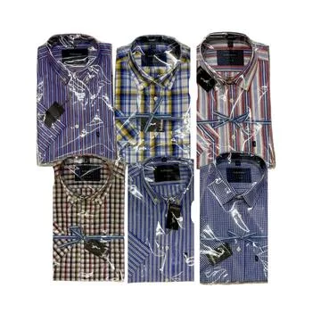 CAMICIA UOMO COTONE MANICA CORTA FANTASIA BAHAMAS G-CLUB
