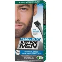 Just For Men Barba & Baffi Gel Colorante M45 Castano Scuro – Grigio · Uomo