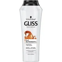 Schwarzkopf Gliss Hair Repair 2 in 1 Nutrimento Shampoo + Balsamo 225 ml