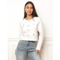 Giacca La Modeuse  78911_P187923 – Bianco · XXL · Donna