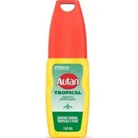 Autan Tropical Vapo - Repellente per insetti e zanzare comuni e tropicali, protezione fino a 8 ore 100 ml