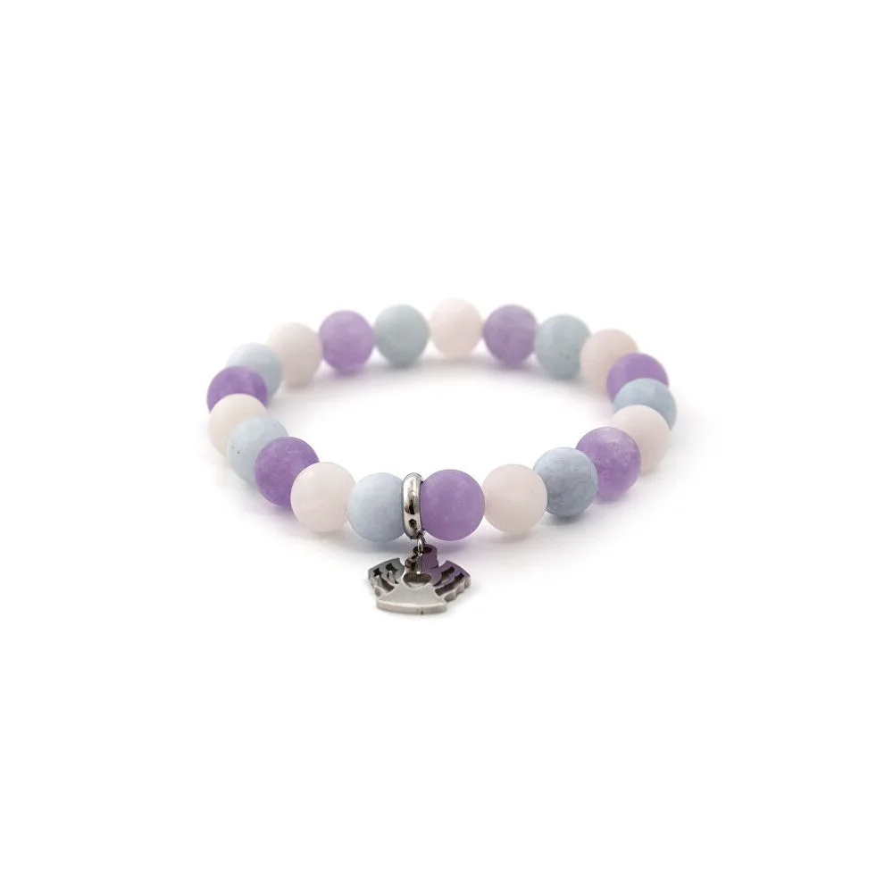 Agato Bracciale perline cristallo MINK112 19 cm — Bracciale