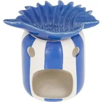 Brucia essenze conchiglia blu ceramica