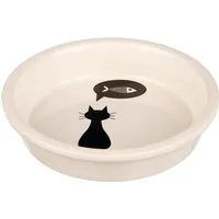 Ciotola in ceramica Trixie con gatto - 250 ml, Ø 13 cm