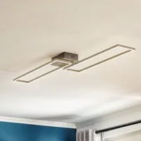 Briloner Lámpara de techo LED Frame, control remoto, negro – Unisex
