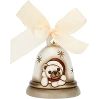 Campanella limited edition 2023 bianca con teddy in ceramica