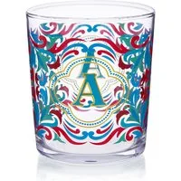 Bicchiere acqua lettera A Royal Garden