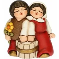 Bimbi con latte Presepe Classico Rosso