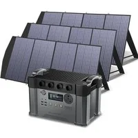 ALLPOWERS Generador Solar 2400W (S2000 Pro + SP033 Panel Solar 200W) - S2000 Pro+3 * (SP033 200W Panel Solar)