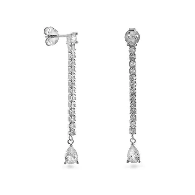 Again jewelry Orecchini pendenti argento cubic zirconia AJNS0024 — Orecchini – Donna