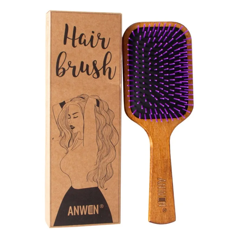 Anwen Hair Brush Spazzola Capelli Legno Faggio — Spazzola per capelli