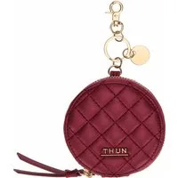 Portachiavi rotondo con zip, cherry – L · Donna