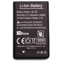 Original TTfone Spare Battery - for TT140/TT150/TT160/TT170/TT175/TT190/TT220