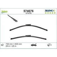 VALEO Spazzola tergi anteriore 574676 Tergicristalli,Spazzole tergicristallo FORD,C-Max II (DXA/CB7, DXA/CEU),Grand C-Max (DXA/CB7, DXA/CEU)