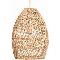 Callie Rattan Pendant Light – Marrone