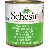 Schesir 12 x 285 g Alimento umido per cani - Pollo con Piselli