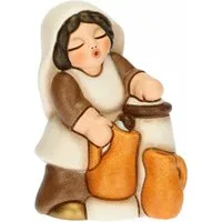 Donna alla fontana Presepe Classico bianco