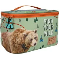 Borsa Pranzo Eco con Orso – Verde · Bambino