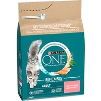 PURINA ONE Adult Salmone & Cereali integrali Crocchette per gatti - Set %: 2 x 2,8 kg
