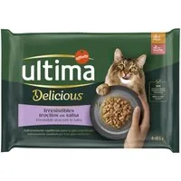 Ultima Delicious Adult Sterilized 48 x 85 g  - Pollo e Salmone